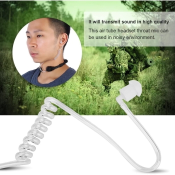 Słuchawki z mikrofonem do gardła 3.5 mm [13180000402]